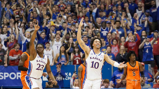 Kansas Jayhawks foward Jalen Wilson